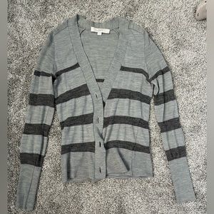Ann Taylor Loft Lightweight Gray Cardigan